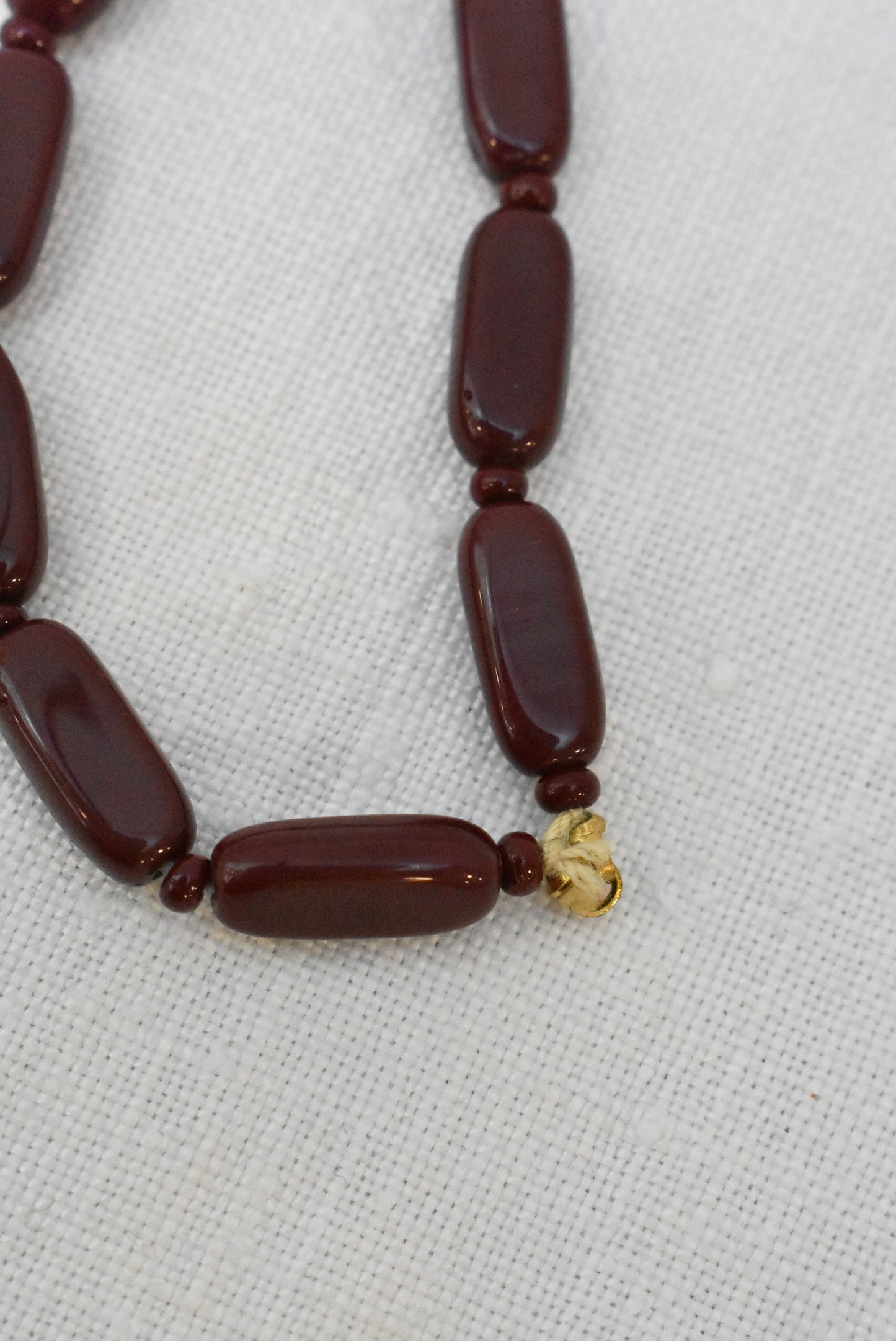 Ceramic bead long necklace