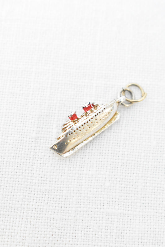 Silver PPL cruise ship charm/pendant