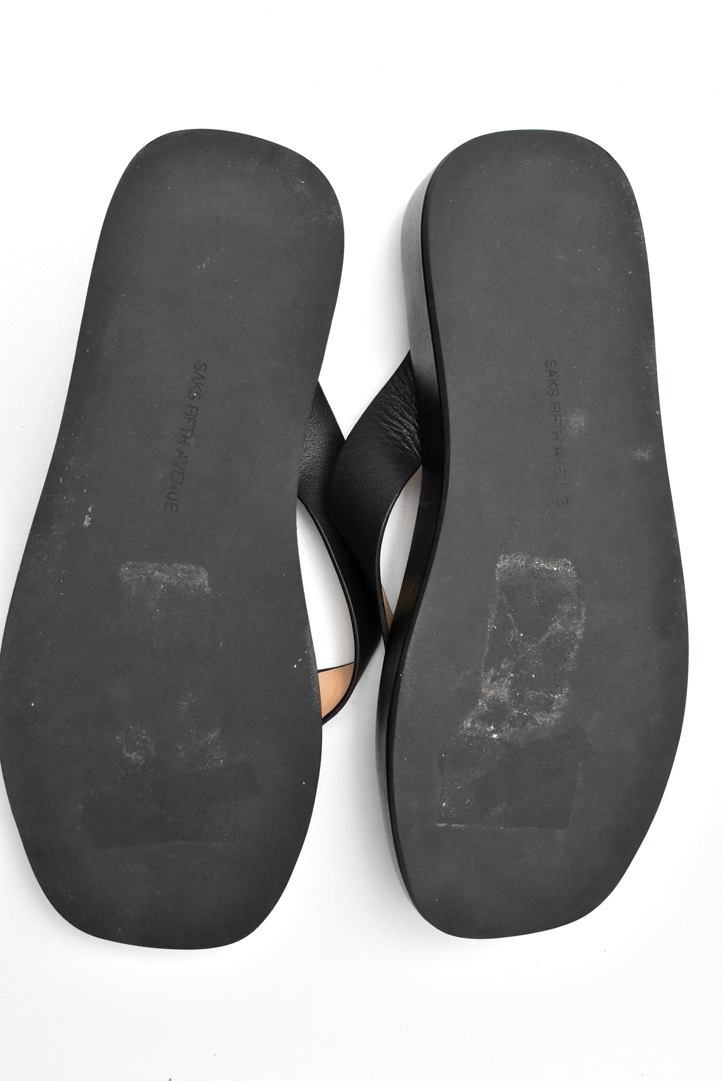 Saks Fifth Avenue black sandals, 11