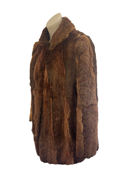Mooneys NZ made vintage fur coat, M