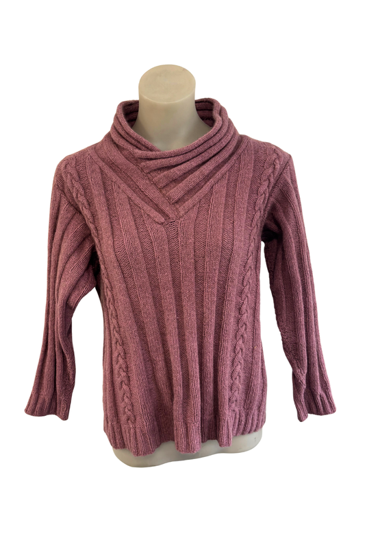Beautiful lavender possum merino knit jumper, S