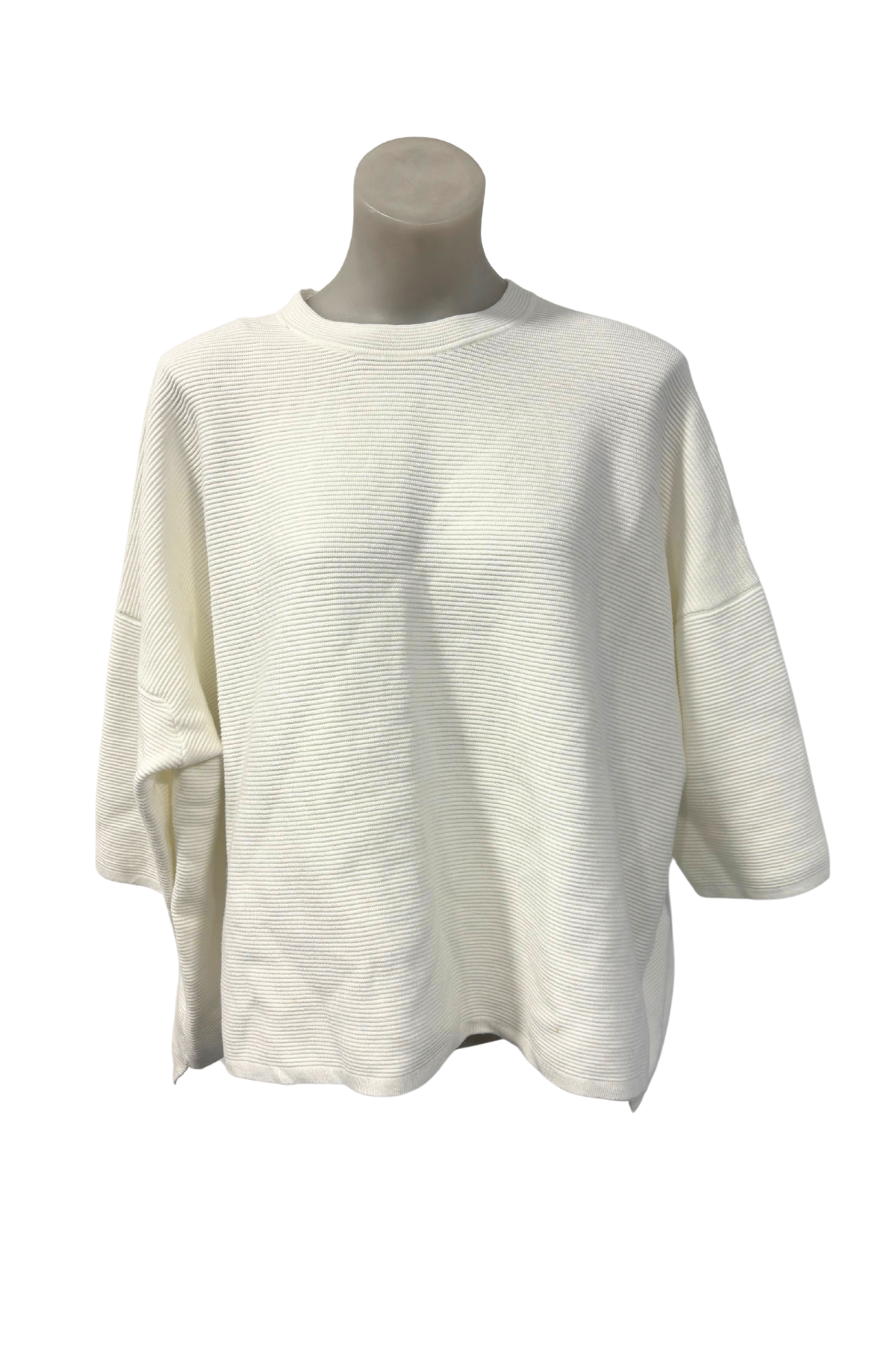 Uptown The Label oversized white jumper, S/M
