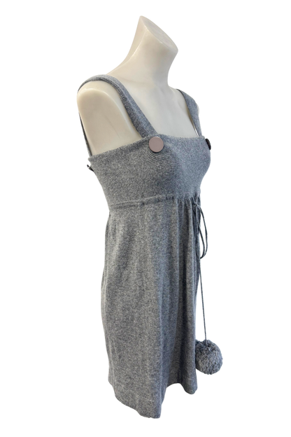 Face Off angora wool knit mini dress, S