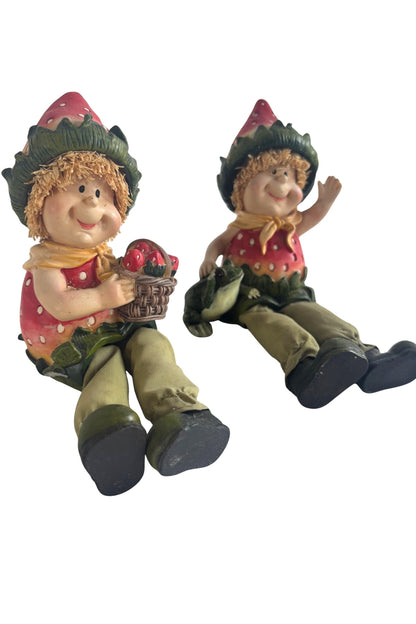 Decorative strawberry gnomes
