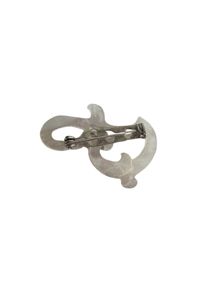 Vintage mother of pearl brooch