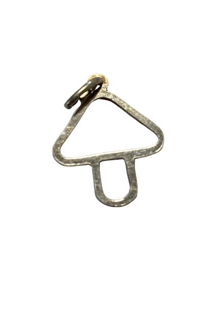 Sterling silver mushroom charm