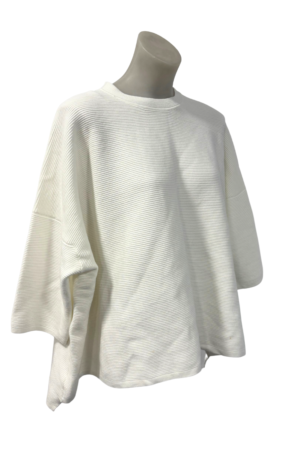 Uptown The Label oversized white jumper, S/M