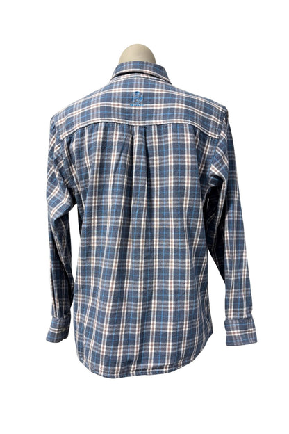 SWANNDRI NZ plaid 1/4 button shirt, 12