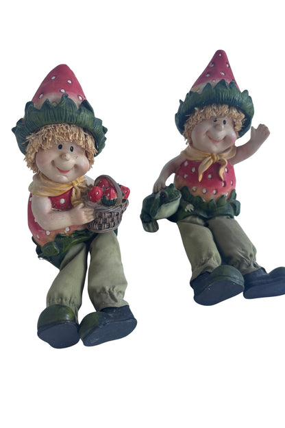 Decorative strawberry gnomes