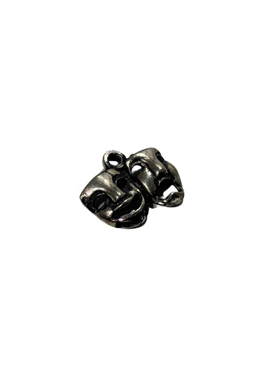 925 Silver Thalia + Melpomene mask pendant