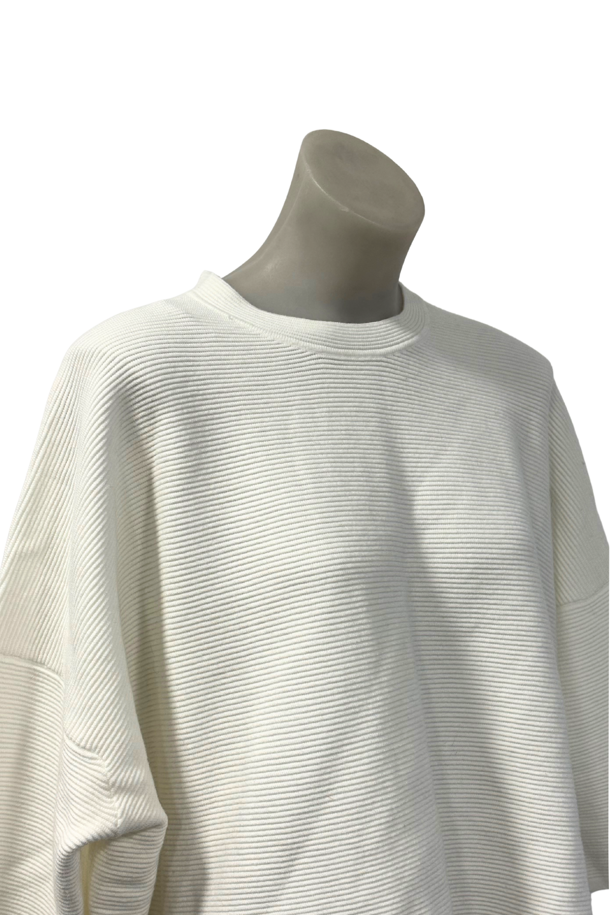 Uptown The Label oversized white jumper, S/M