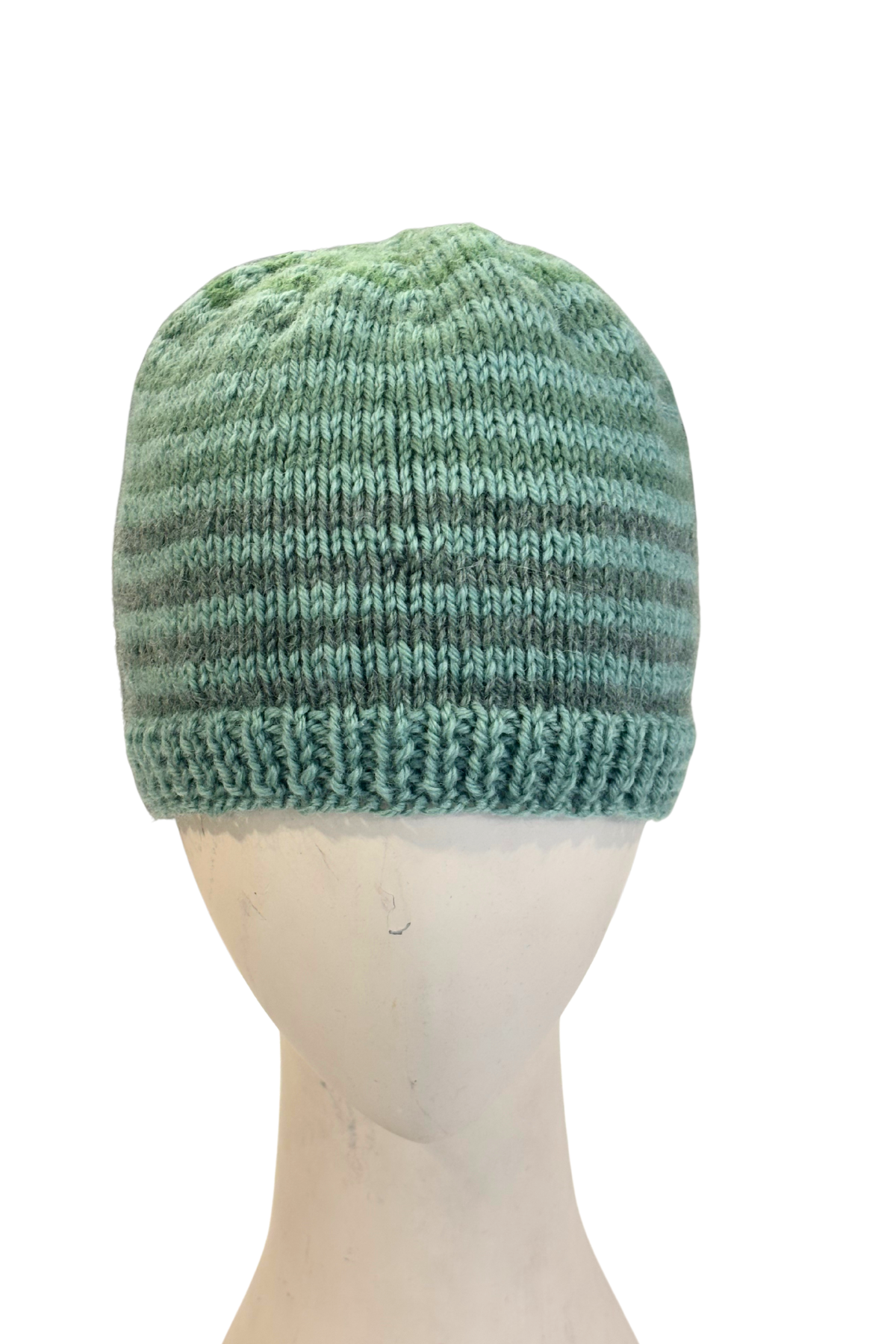 Green gradient wool beanie