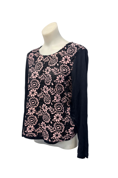 Marilyn Seyb floral lace blouse, 14
