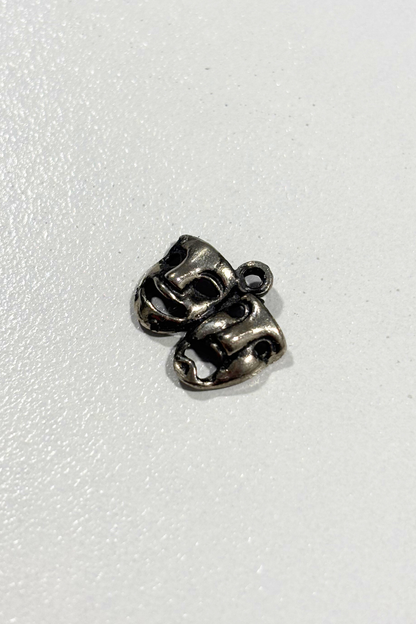 925 Silver Thalia + Melpomene mask pendant