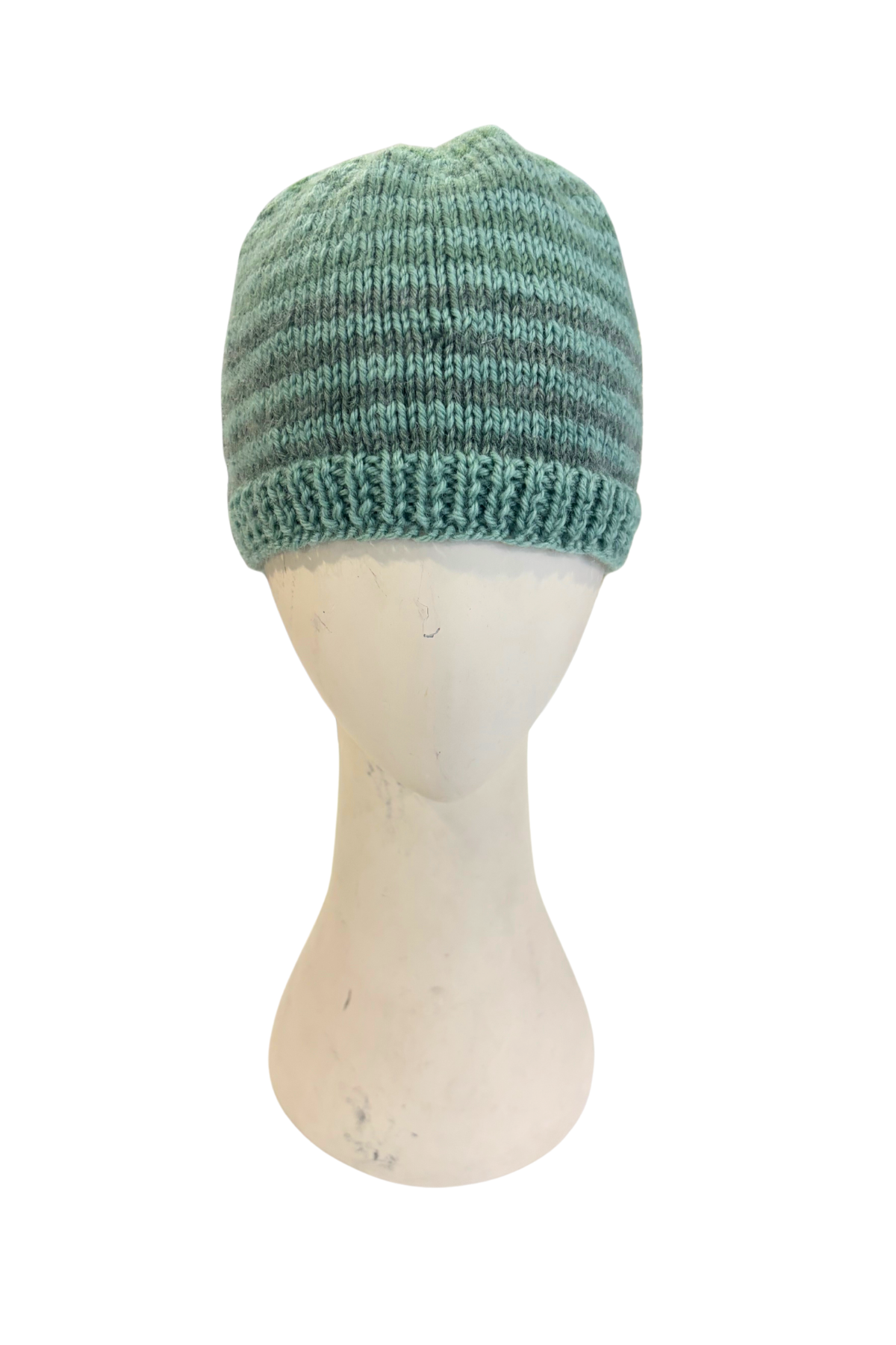 Green gradient wool beanie