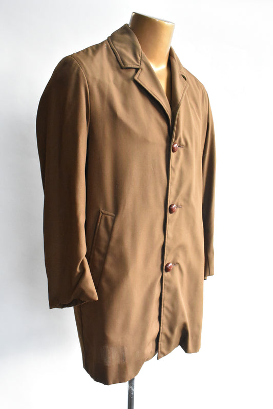 Klipper retro men's lined coat, made in NZ, 36