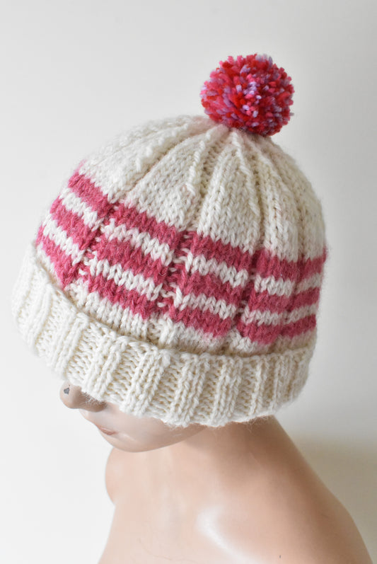 Handmade stripy hat
