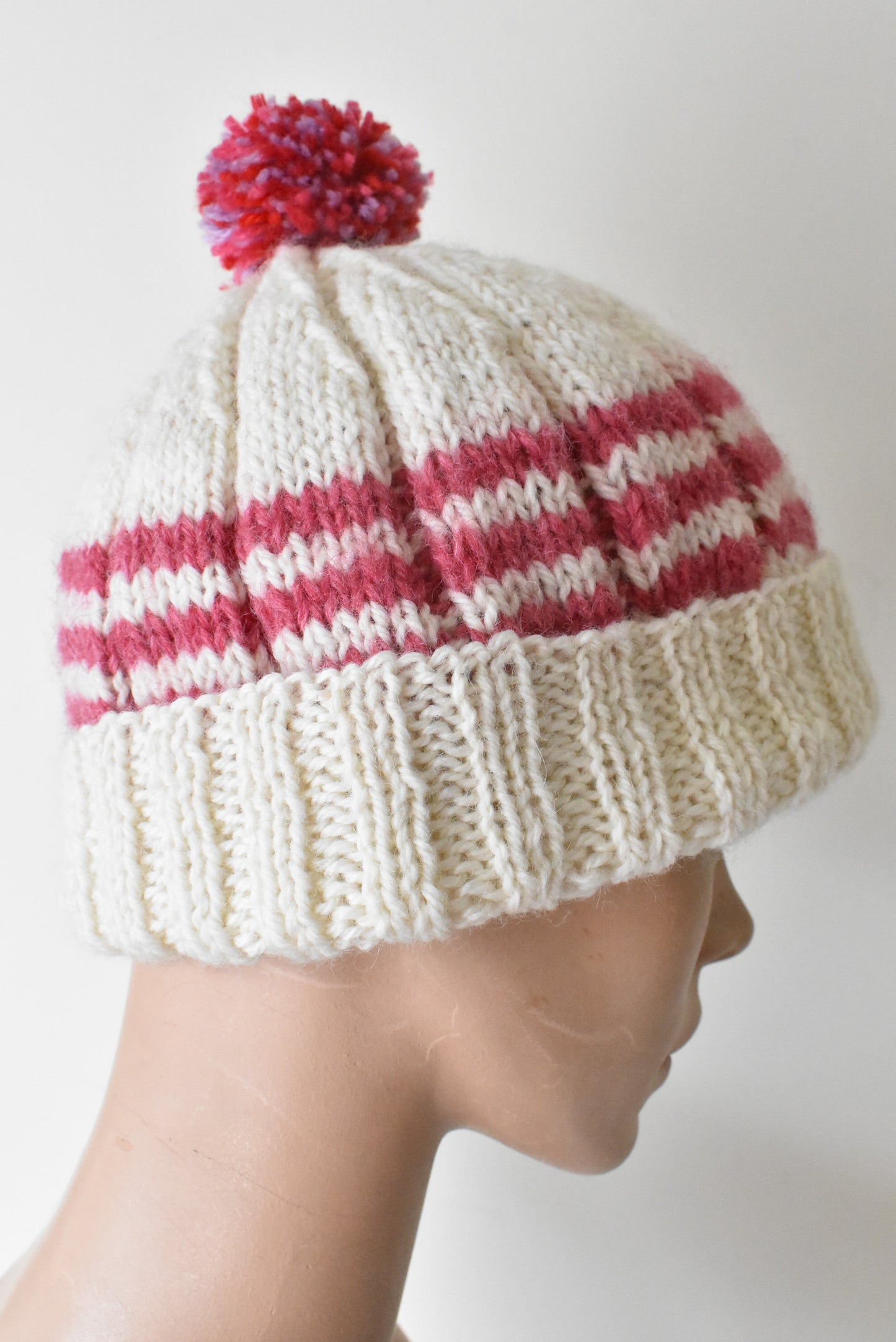 Handmade stripy hat