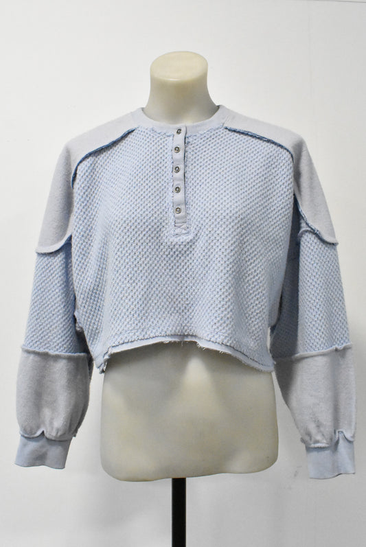 Out From Under pale blue cropped jersey, S