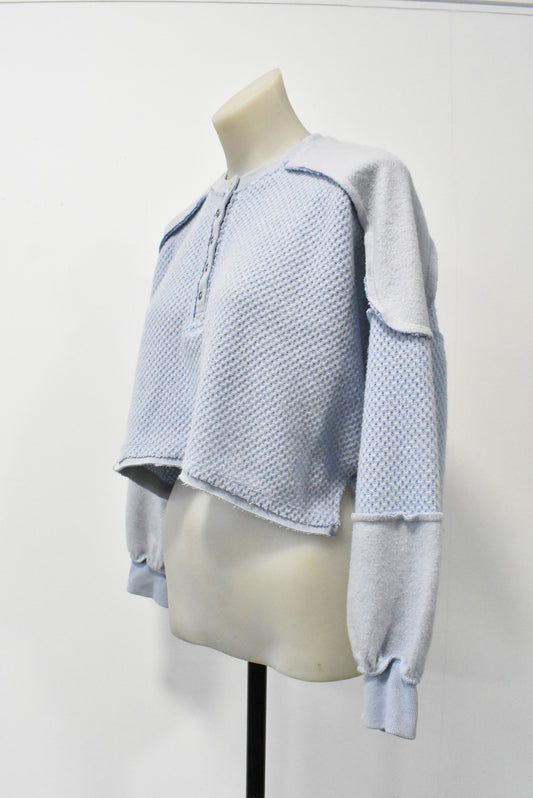 Out From Under pale blue cropped jersey, S