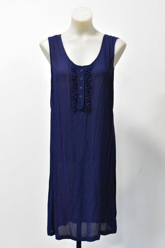 Carlson blue sleeveless shift dress, 12