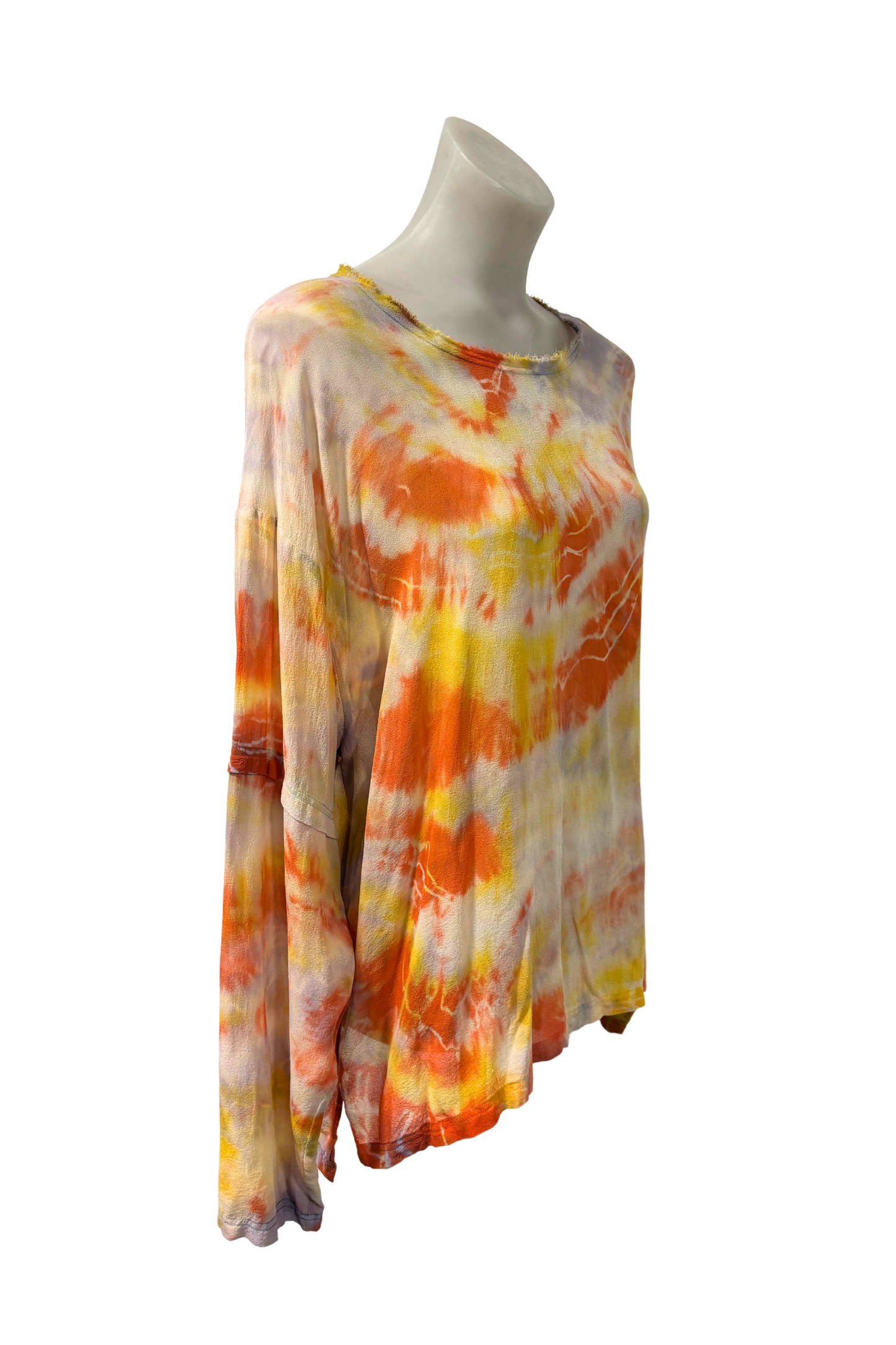 Stolen Girlfriends Club tie dye 100% silk blouse, 14