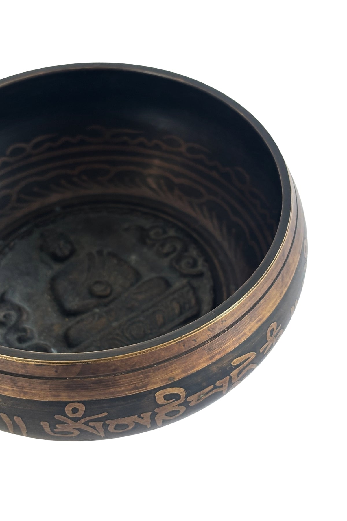 Brass Tibetan singing bowl