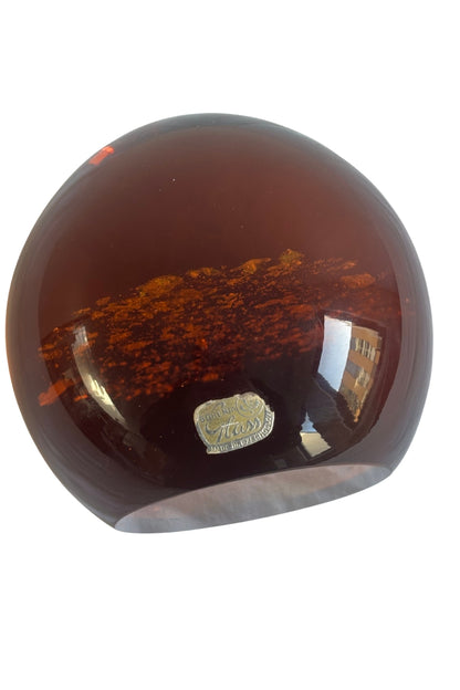 Bohemian glass orb + gold flake