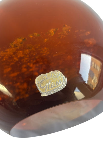 Bohemian glass orb + gold flake