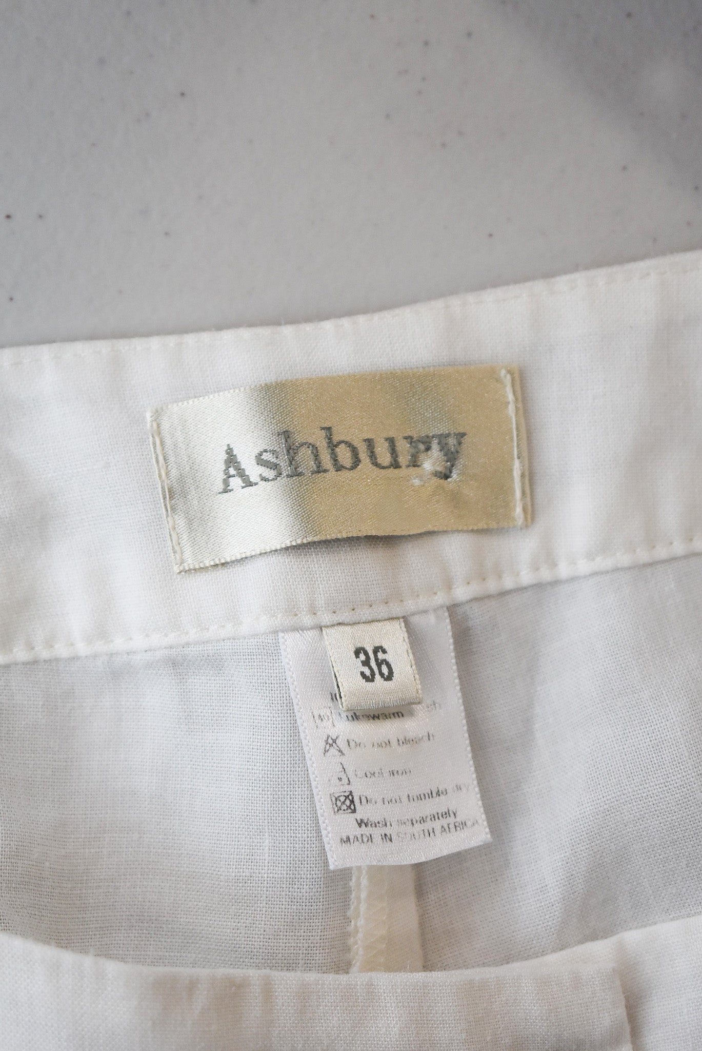 Ashbury white linen pants, 10