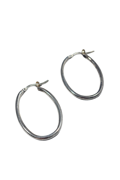 Sterling silver hoops