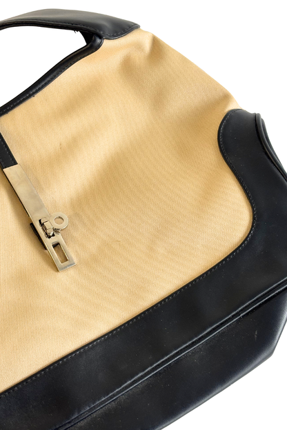 Creamy canvas shoulder bag
