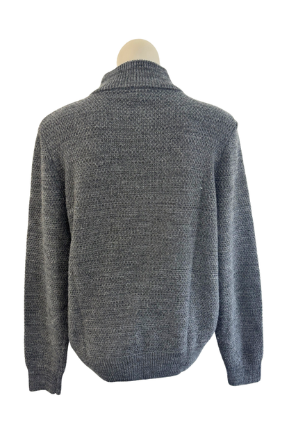 Chisel grey 1/4 zip knit jumper, S