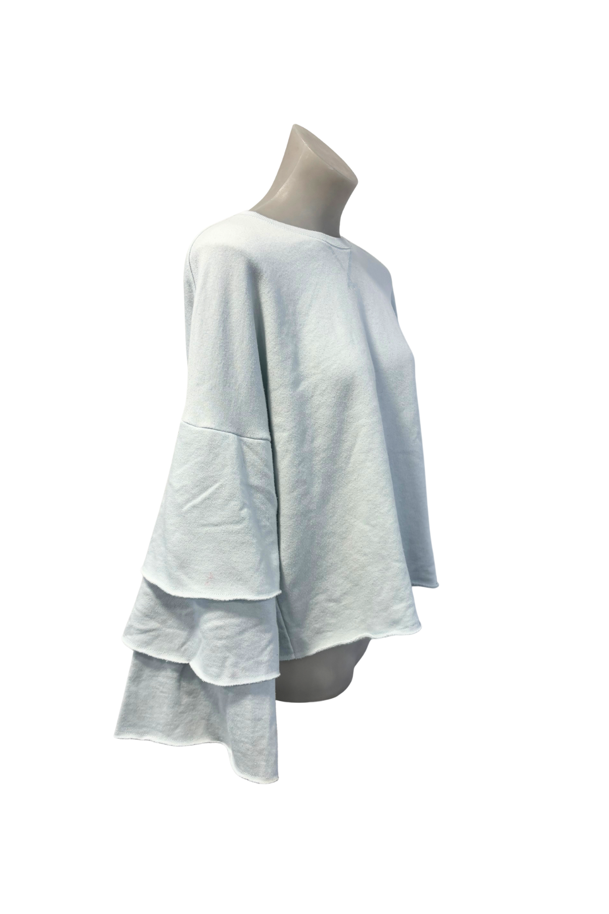 Juicy by Juicy Couture baby blue ruffled sleeves jumper, S