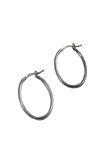 Sterling silver hoops