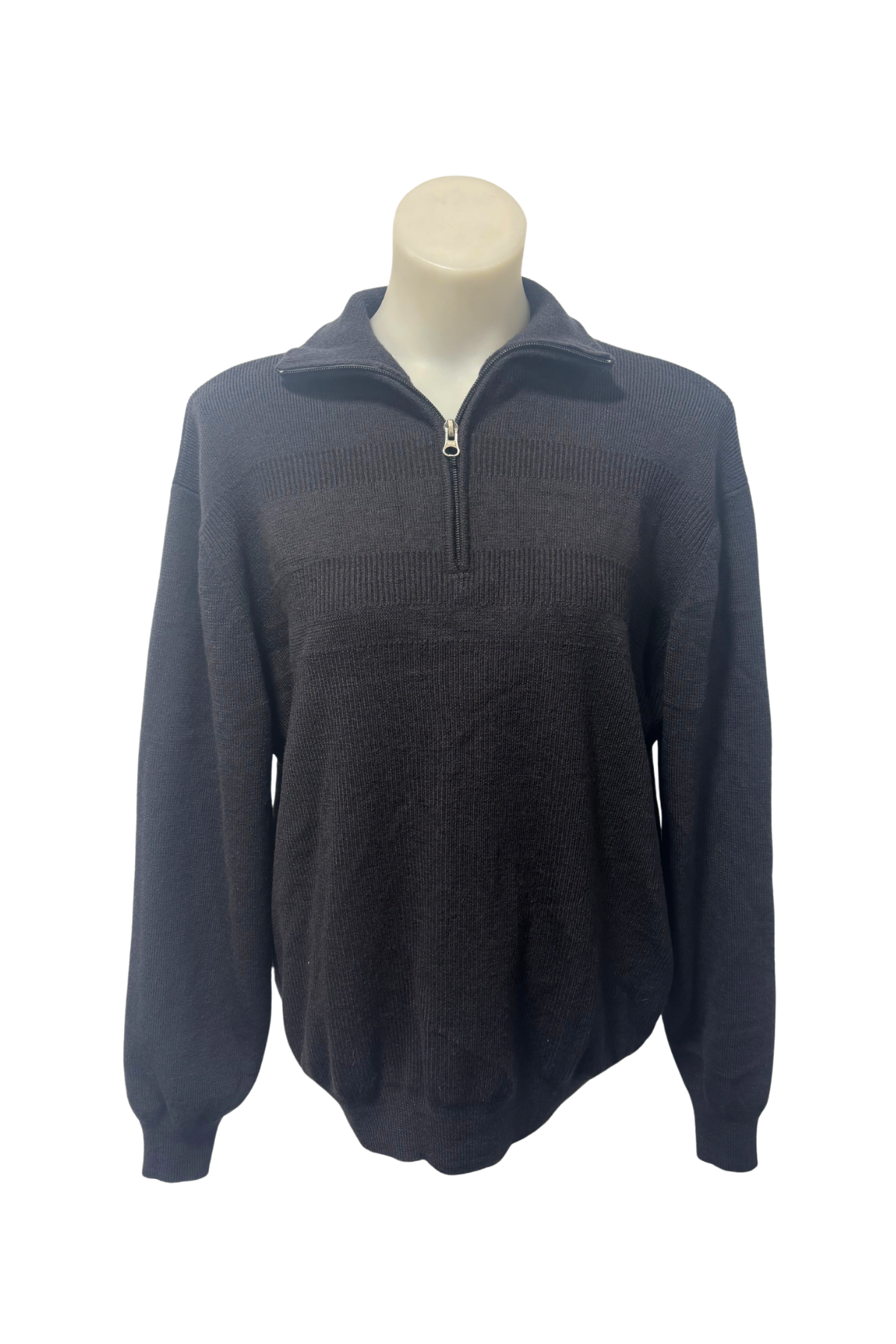 Silverdale 1/4 zip knit sweater, XL