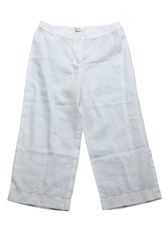 Ashbury white linen pants, 10