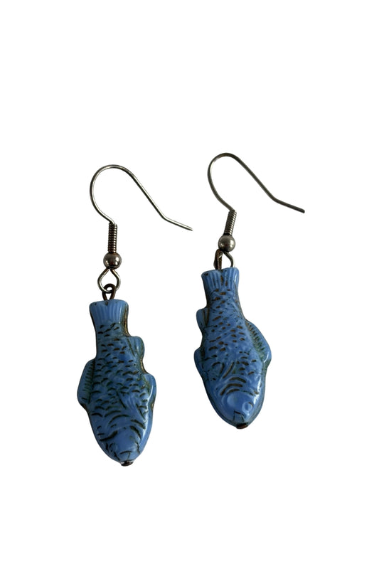 Funky fish earrings