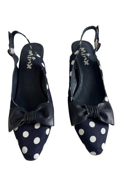 Minx Miss Molly polka dot kitten heels, 38