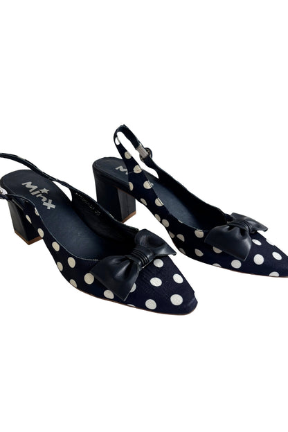 Minx Miss Molly polka dot kitten heels, 38