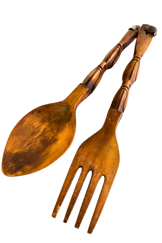 Giant decorative serving spoons