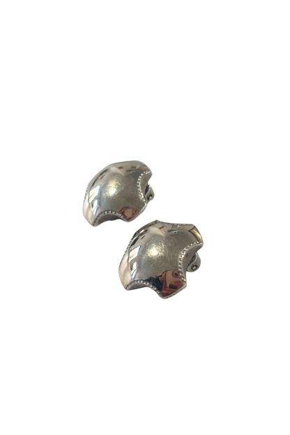 925 silver + 9ct gold clip on earrings