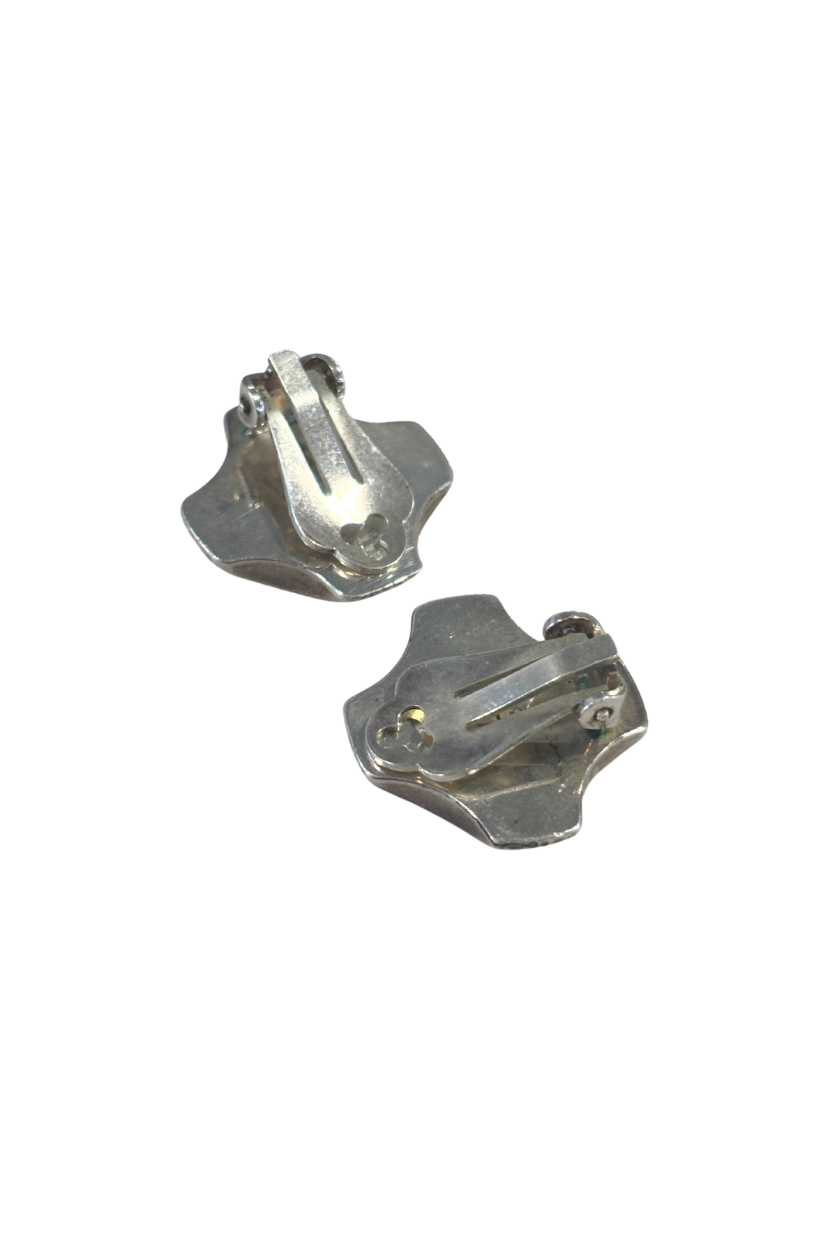 925 silver + 9ct gold clip on earrings