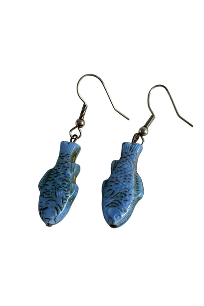 Funky fish earrings