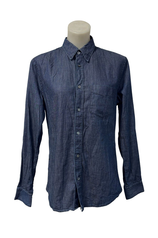 ACNE dark denim button up blouse, S/M