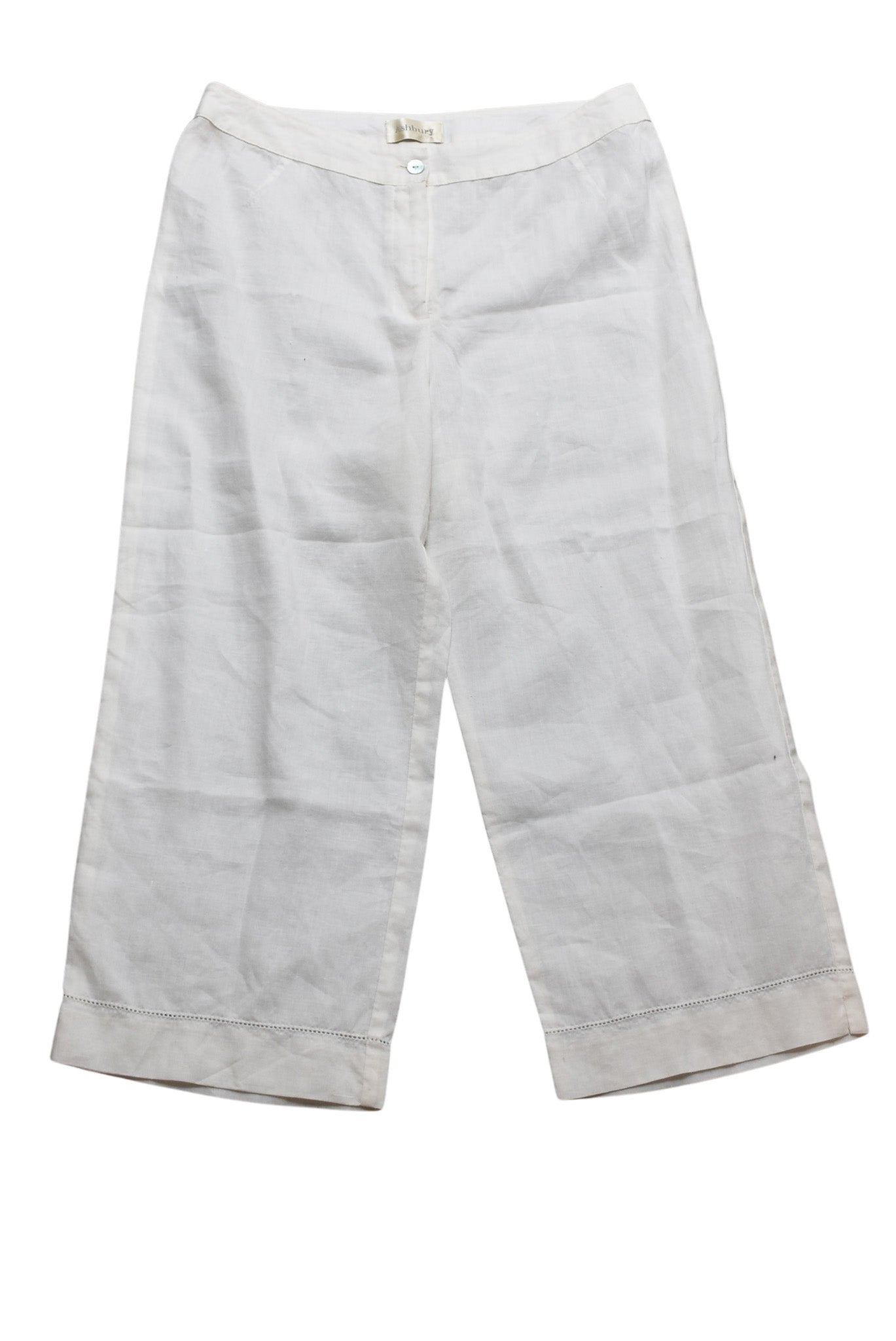 Ashbury white linen pants, 10