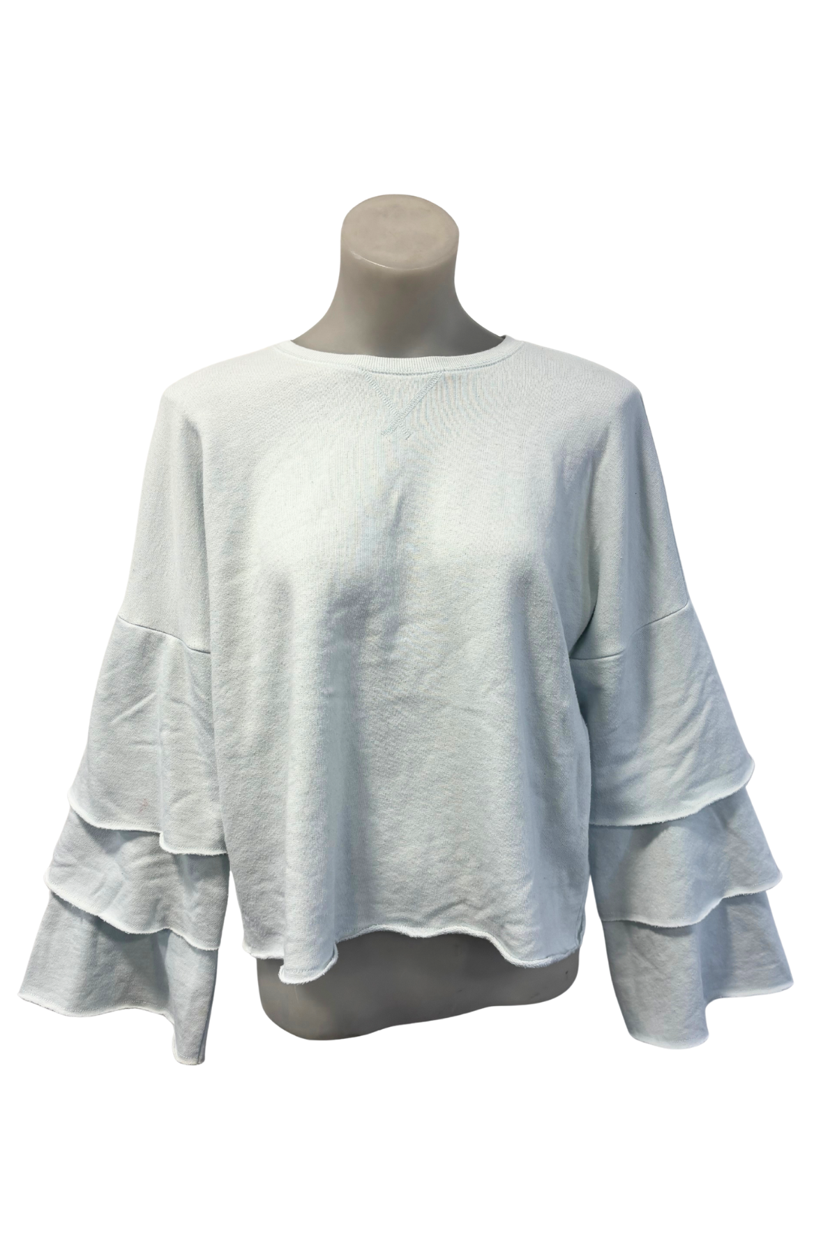 Juicy by Juicy Couture baby blue ruffled sleeves jumper, S