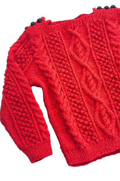 Babies Red knit jumper