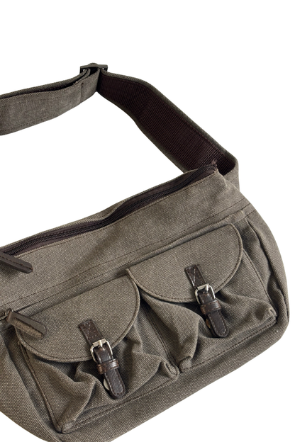 Canvas cross body bag