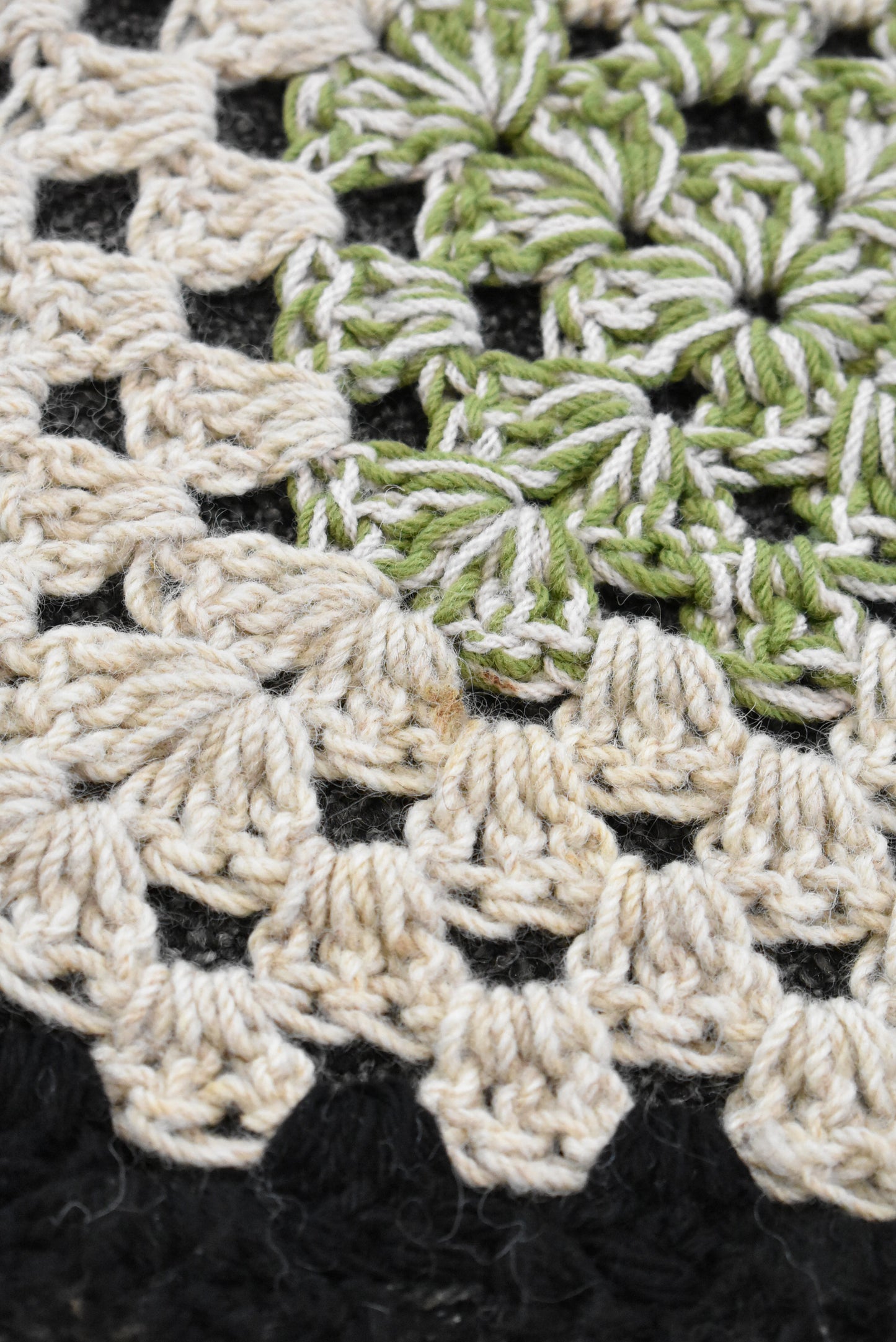 Handmade crochet blanket
